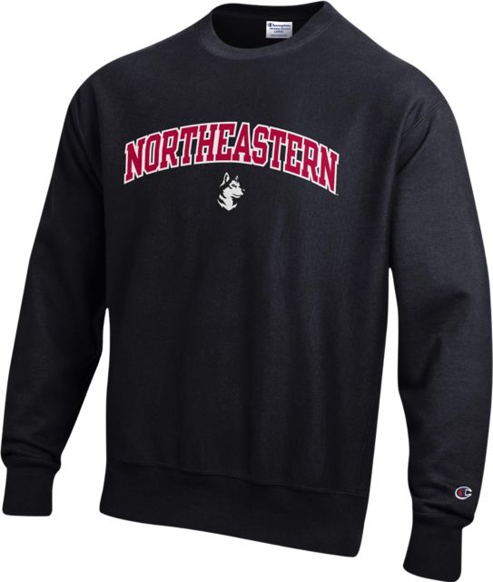 Northeastern University Huskies Reverse Weave Crewneck Sweatshirt