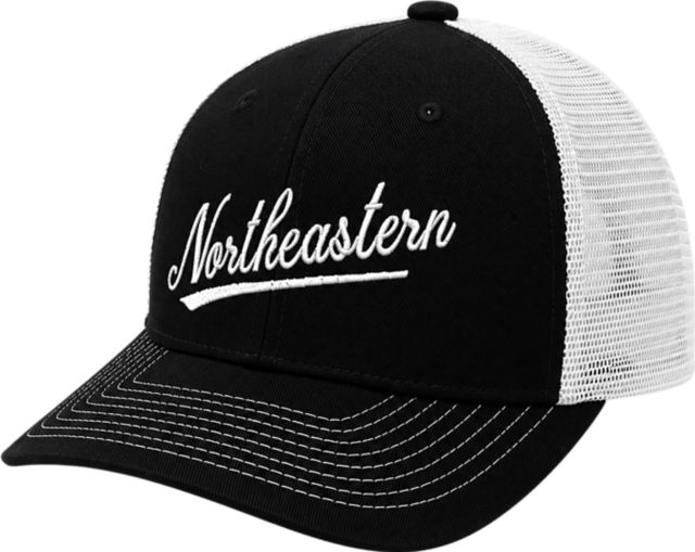 Northeastern University Huskies Structured Mesh Cap