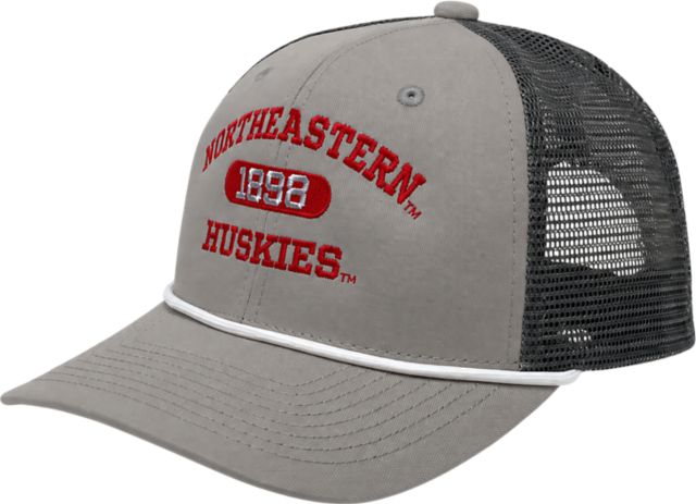 Northeastern University Mesh Snapback Rope Cap
