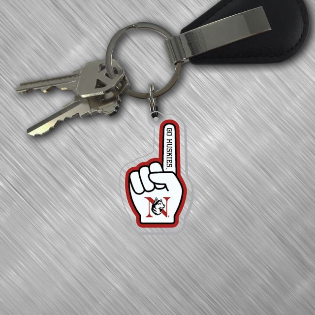 Northeastern University Huskies Acrylic Laser Cut Keychain