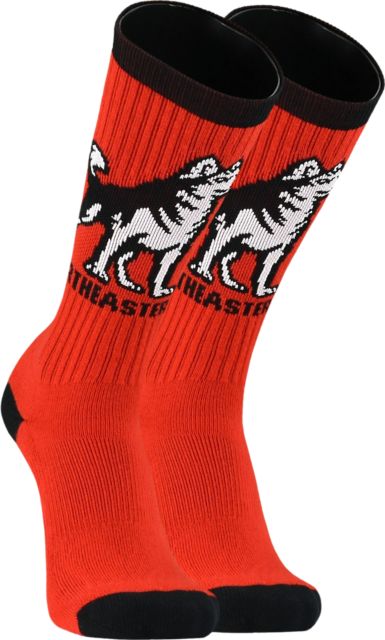 Northeastern University Huskies Crew Socks