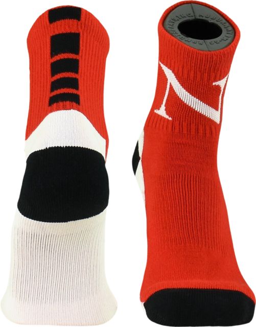 Northeastern University Quarter Cut Socks