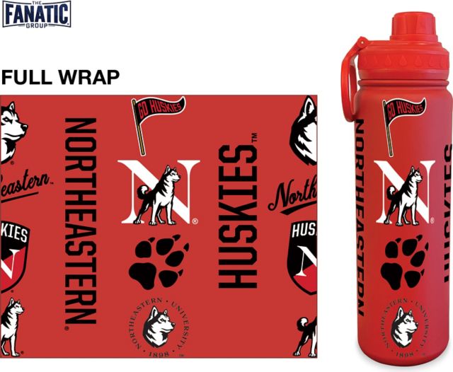 Northeastern University 24 oz. Full Wrap Bottle