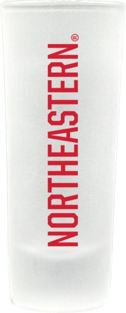Northeastern University Frosted Collector's Glass