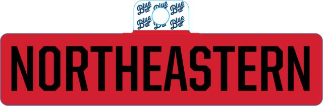 Northeastern University Full Size Sticker