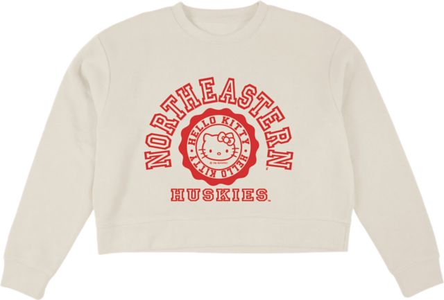 Northeastern University Hello Kitty Women's Midi Crewneck Sweatshirt