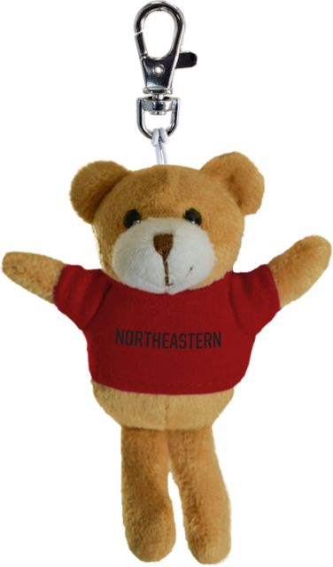 Northeastern University Plush Keychain