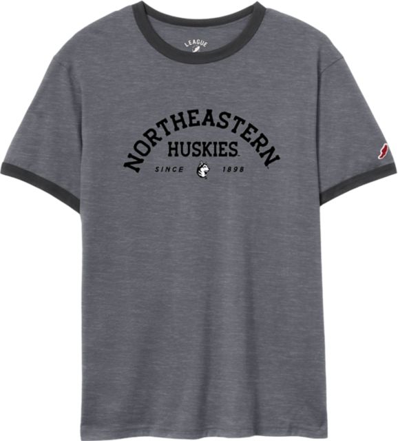 Northeastern University Victory Falls Ringer Short Sleeve T-Shirt