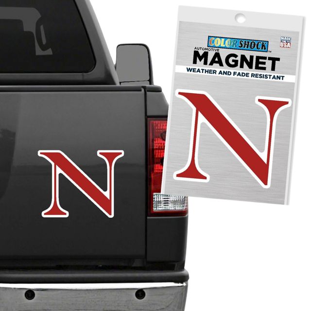 Northeastern University 12'' x 12'' Car Magnet