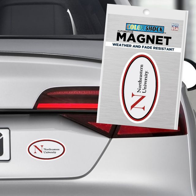 Northeastern University 4'' x 4'' Magnet
