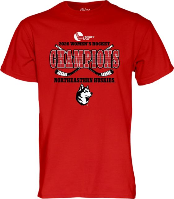 Northeastern University Women's Hockey 2026 Hockey East Regular Season Champions Short Sleeve T-Shirt