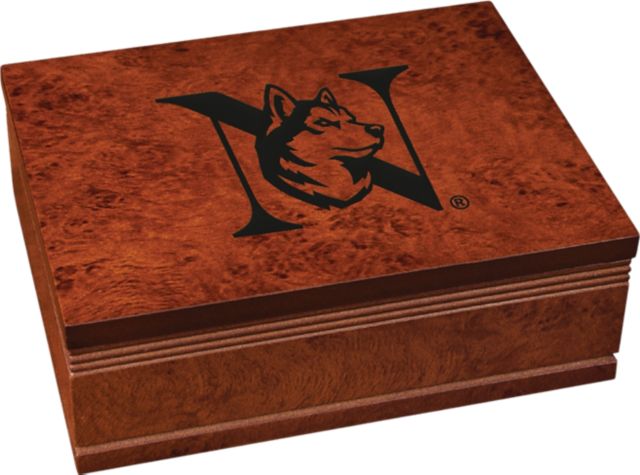 Northeastern University Burlwood Finished Box