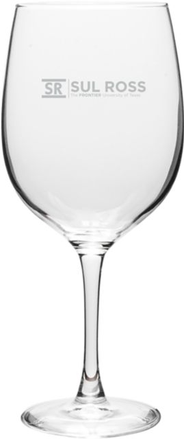Sul Ross State University 19 oz. Wine Glass