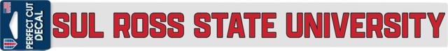 Sul Ross State University 2'' x 17'' Perfect Cut Decal