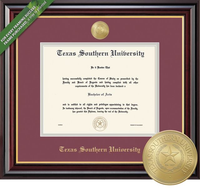 Texas Southern University Windsor 8.5 x 11 Diploma Frame