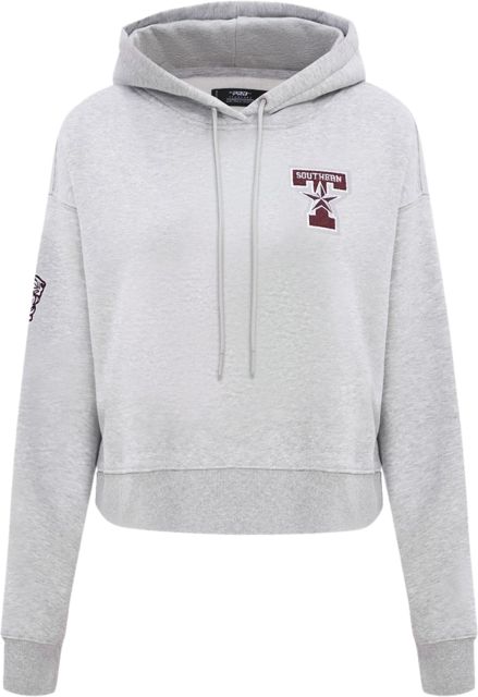Texas Southern University Women's Crop Hooded Sweatshirt