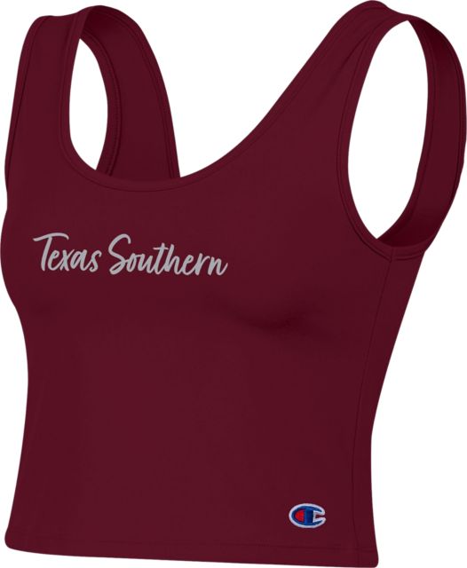 Texas Southern University Women's Scoop Neck Crop Tank Top