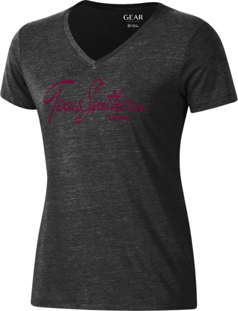 Texas Southern University Women's V-Neck Short Sleeve T-Shirt