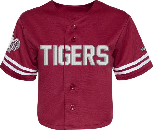 Texas Southern University Tigers Women's Cropped Baseball Jersey