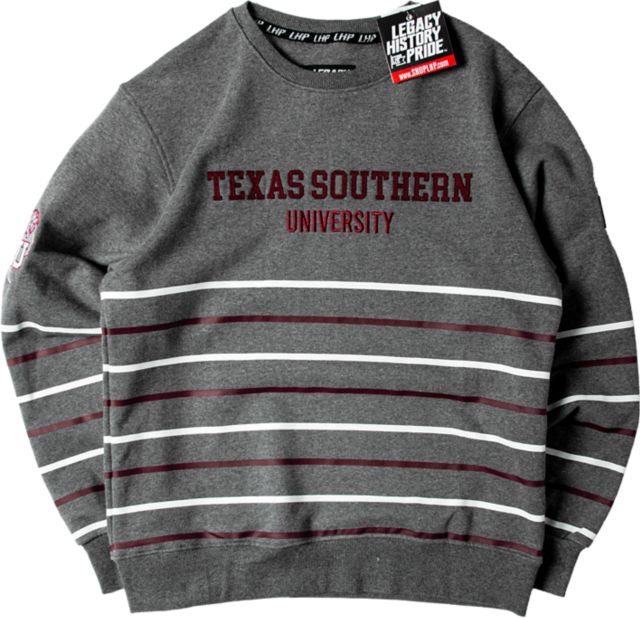 Texas Southern University Striped Crewneck Sweatshirt