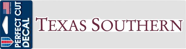 Texas Southern University 3'' x 10'' Perfect Cut Decal