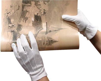 Cotton Gloves Plus Size Large