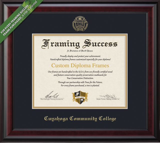 Cuyahoga Community College 8.5'' x 11'' Classic Diploma Frame
