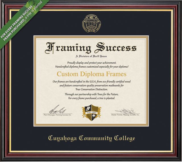 Cuyahoga Community College 8.5'' x 11'' Academic Diploma Frame