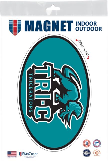 Cuyahoga Community College Triceratops 3.5 x 5 Oval Magnet