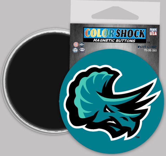 Cuyahoga Community College Triceratops 3" Button Magnet