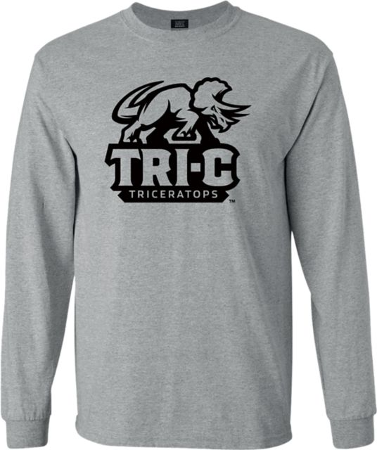 Cuyahoga Community College Triceratops Long Sleeve T-Shirt