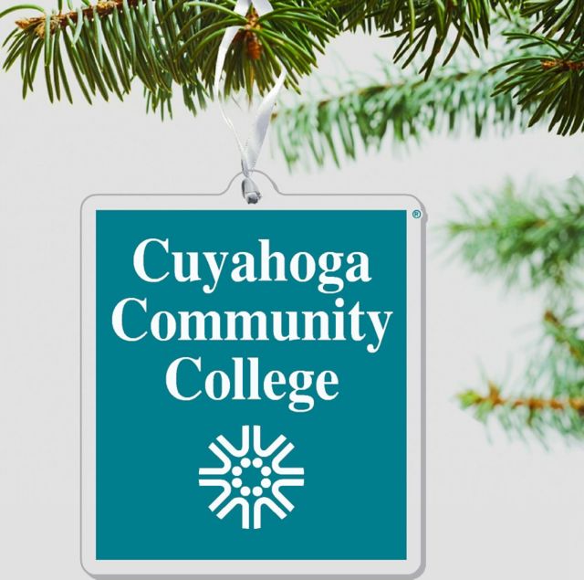 Cuyahoga Community College 3 x 4 Ornament