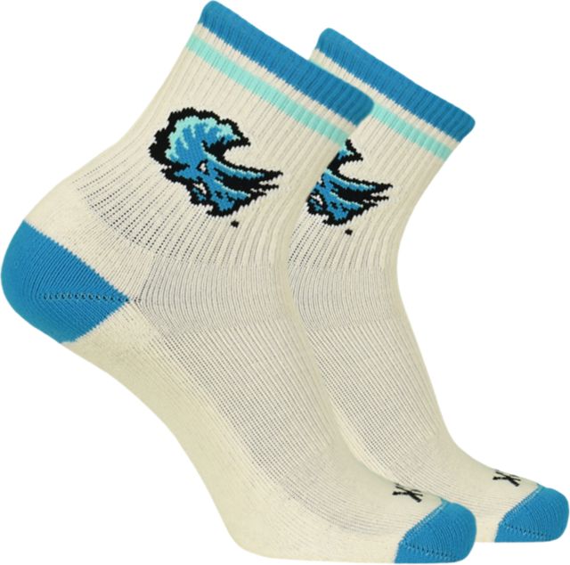 Cuyahoga Community College Triceratops Vintage Quarter Crew Socks