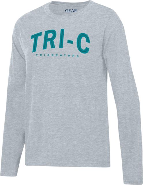 Cuyahoga Community College Women's Triceratops Long Sleeve T-Shirt