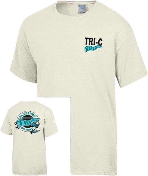 Cuyahoga Community College Triceratops Comfort Wash Garment Dyed T-Shirt