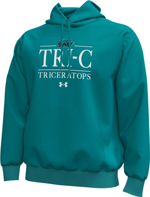 Cuyahoga Community College Triceratops Icon Fleece Hooded Sweatshirt
