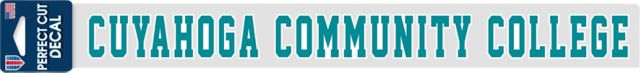 Cuyahoga Community College  2'' x 17'' Perfect Cut Decal