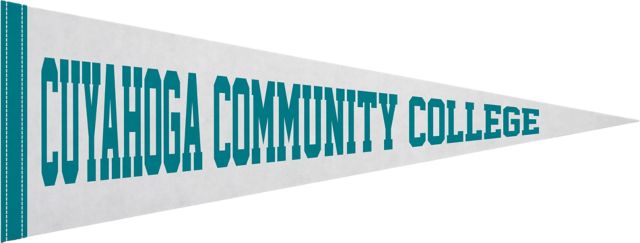 Cuyahoga Community College Triceratops 9x24'' Pennant