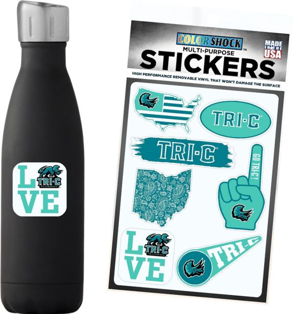 Cuyahoga Community College 7.5'' x 7.5'' Sticker Sheet