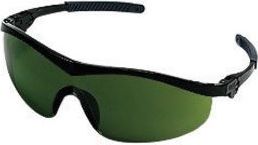MCR Safety Storm Wrap-Around Black Safety Glasses With Shade 3.0 Anti-Scratch Lens