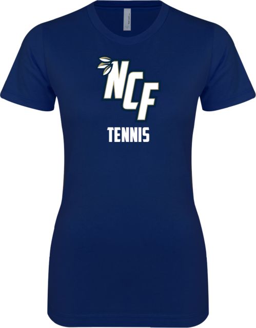 New College of Florida Next Level Womens Boyfriend Tee Tennis - ONLINE ONLY