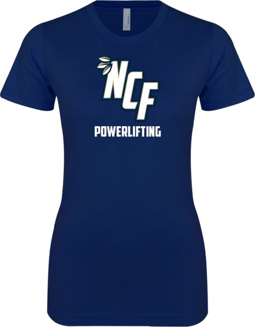 New College of Florida Next Level Womens Boyfriend Tee Powerlifting - ONLINE ONLY
