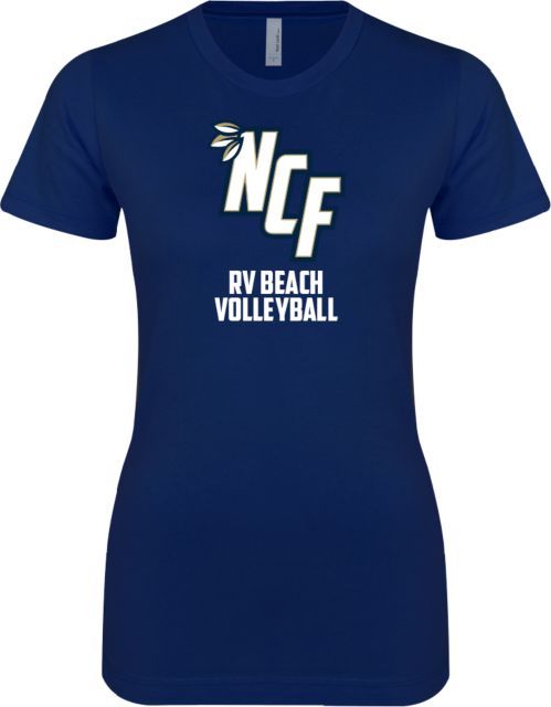 New College of Florida Next Level Womens Boyfriend Tee RV Beach Volleyball - ONLINE ONLY