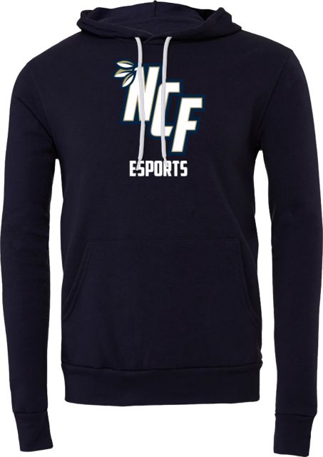 New College of Florida Bella + Canvas Fleece Hood Esports - ONLINE ONLY