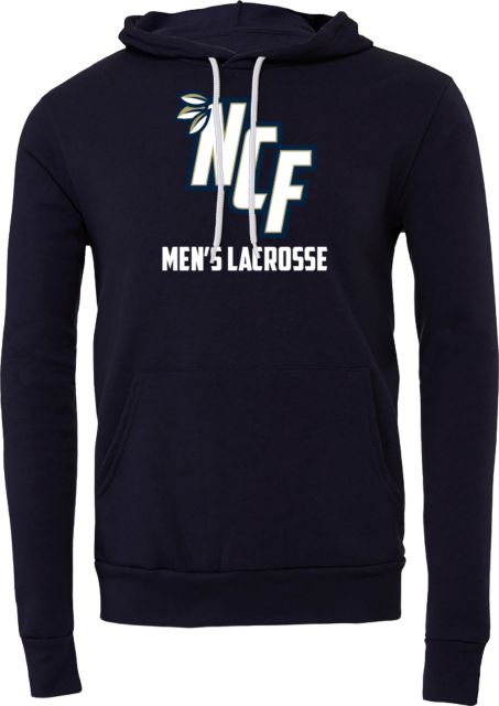 New College of Florida Bella + Canvas Fleece Hood Mens Lacrosse - ONLINE ONLY