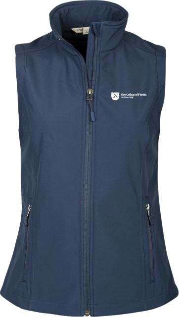 New College of Florida Womens Core Softshell Vest Primary Shield - ONLINE ONLY