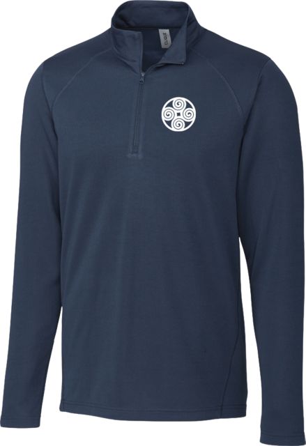 New College of Florida C&B Dark Clique Ice Pique Half Zip Primary - ONLINE ONLY