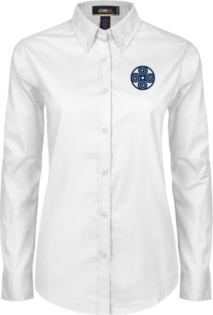 New College of Florida Womens Twill Button Down Long Sleeve  Primary - ONLINE ONLY