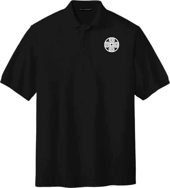 New College of Florida Black Silk Touch Polo Primary - ONLINE ONLY