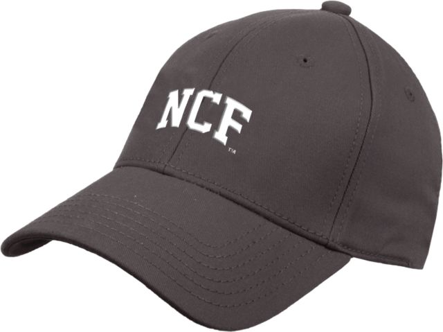 New College of Florida Charcoal Structured Adjustable Pro Style Hat Arch NCF Embroidery - ONLINE ONLY
